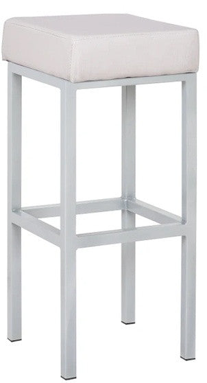 Cube Bar Stool White - Pair