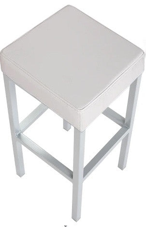 Cube Bar Stool White - Pair