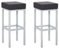 Cube Bar Stool Black - Pair