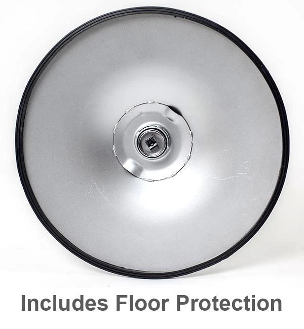Round Clear Glass Bar Table